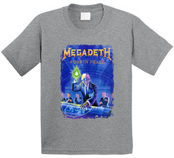 Megadeth Rust In Peace Heavy Metal Music Band Toddler Youth Kids T Shirt