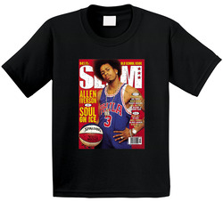 Slam Magazine Issue 32 Allen Iverson Popular Basketball Magazine Grunge Look Toddler Youth Kids T Shirt