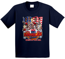 Usa Basketball 1992 Dream Team Caricature Toddler Youth Kids T Shirt