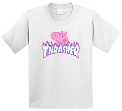 Thrasher Peppa Pig Mashup Parody Toddler Youth Kids T Shirt
