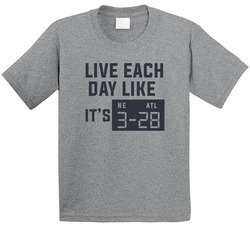 Live Each Day Like It's Superbowl New England Vs Atlanta Toddler Youth Kids T Shirt