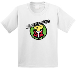 Foxs Pizza Den Cool Pizzeria Restaurant Brand Logo Toddler Youth Kids T Shirt