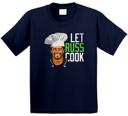 Let Russ Cook Russell Wilson Chef Seattle Football Toddler Youth Kids T Shirt