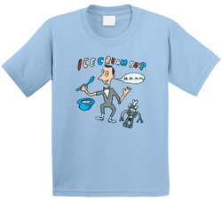 Pee Wee Herman And Conky Ice Cream Soup Toddler Youth Kids T Shirt