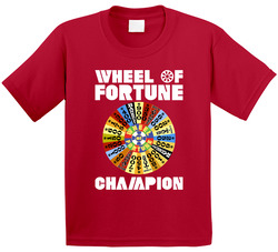 Wheel Of Fortune Champion Tv Game Show Toddler Youth Kids T Shirt
