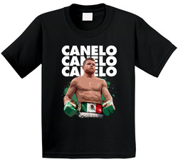 Canelo Alvarez Mexican Boxer Poster Boxing Fan Toddler Youth Kids T Shirt