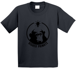 Higher Primate Chimpanzee Evolution Joe Rogan Toddler Youth Kids T Shirt