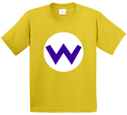 Wario Super Mario Cart Group Halloween Costume Toddler Youth Kids T Shirt