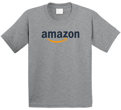 Amazon Online Marketplace Nasdaq Company Logo Employee Fan Raglan Toddler Youth Kids T Shirt