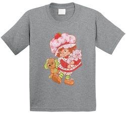 Strawberry Shortcake Retro Cartoon Poster Vintage Unisex Toddler Youth Kids T Shirt