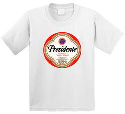Presidente Beer Retro Brewery Brew Label Toddler Youth Kids T Shirt