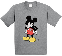 Mickey Mouse Sassy Angry Toddler Youth Kids T Shirt