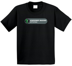 Achievement Unlocked Left The House Gaming Toddler Youth Kids T Shirt