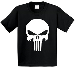 Punisher Skull Comic Book Toddler Youth Kids T Shirt
