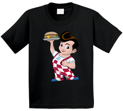 Big Boy Fast Food Mascot Toddler Youth Kids T Shirt