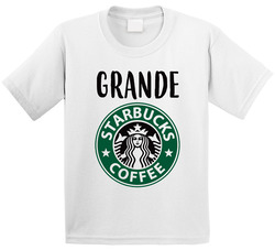 Starbucks Grande Drink Funny Halloween Group Costume Toddler Youth Kids T Shirt