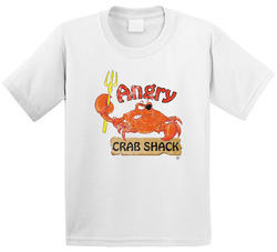 Angry Crab Shack Phoenix Arizona Top Restaurants Food Fan Lover Foodie Worn Look Toddler Youth Kids T Shirt