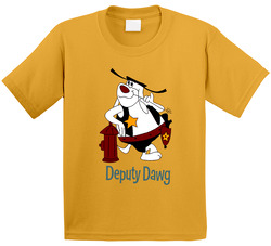 Deputy Dawg Hydrant Cartoon Toddler Youth Kids T Shirt