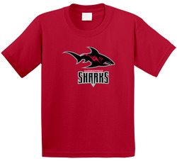 Jacksonville Sharks Arena Football League Team Fan Logo Toddler Youth Kids T Shirt