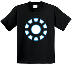 Iron Man Glowing Heart Comic Movie Toddler Youth Kids T Shirt