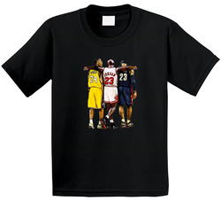 Kobe Bryant Michael Jordan Lebron James Basketball Legends Toddler Youth Kids T Shirt