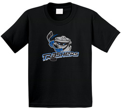 Danbury Trashers Uhl Hockey Team Black Toddler Youth Kids T Shirt