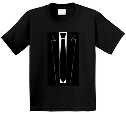 Black Tie  Suit Funny Formal Parody Toddler Youth Kids T Shirt