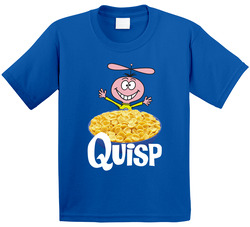 Quisp Box Greatest Cereal Of All Time Breakfast Fan Foodie Toddler Youth Kids T Shirt