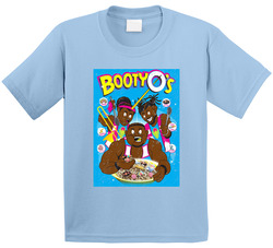 Booty O's Wrestling Cereal Retro Box Toddler Youth Kids T Shirt