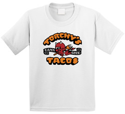 Torchy's Tacos Tex Mex Grill Mexican Food Restaurant Logo Toddler Youth Kids T Shirt