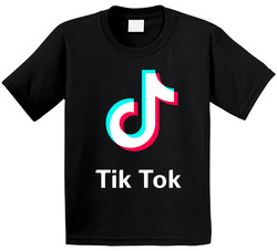 Tik Tok App Social Media Logo Halloween Cool Toddler Youth Kids T Shirt