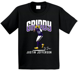 Justin Jefferson Griddy Fan Toddler Youth Kids T Shirt
