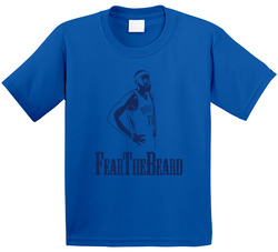 Fear The Beard Okc Thunder James Harden Cool Toddler Youth Kids T Shirt