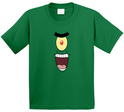 Plankton Evil Laugh Halloween Costume Spongebob Toddler Youth Kids T Shirt