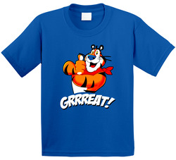 Tony The Tiger Cereal Mascot Retro Toddler Youth Kids T Shirt