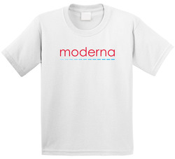 Moderna Inc Nasdaq Company Logo Employee Fan Toddler Youth Kids T Shirt