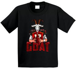 Tom Brady Goat Cartoon Tampa Bay Football Toddler Youth Kids T Shirt