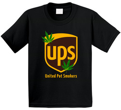 United Pot Smokers Ups Parody Weed Cannabis Toddler Youth Kids T Shirt