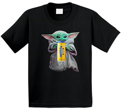 Baby Yoda The Child Mandalorian Twisted Tea Drink Toddler Youth Kids T Shirt