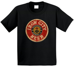Iron City Beer Pittsburgh Brewing Worn Look Toddler Youth Kids T Shirt