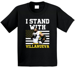 I Stand With Alejandro Villanueva Pittsburgh Football Usa Anthem Toddler Youth Kids T Shirt