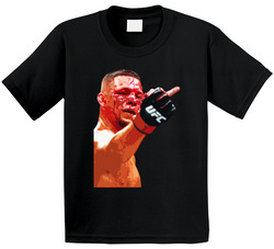 Nate Diaz Middle Finger Toddler Youth Kids T Shirt