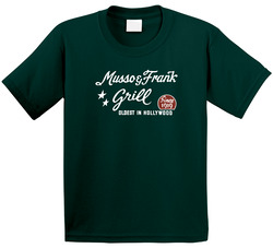 Musso And Frank Grill Restaurant Los Angeles Cool Toddler Youth Kids T Shirt