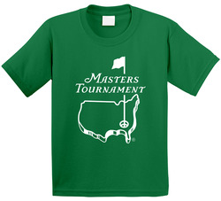 Master Tournament Golf Logo Toddler Youth Kids T Shirt