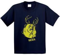 Macs Bear Plus Deer Toddler Youth Kids T Shirt