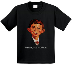 Alfred E Neuman Mad Magazine What Me Worry Portrait Comic Funny Toddler Youth Kids T Shirt