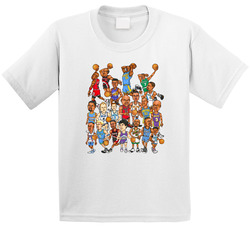 90s Basketball Guards Caricature Vintage Toddler Youth Kids T Shirt