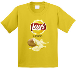 Lay's Classic Potato Chips Bag Costume Toddler Youth Kids T Shirt