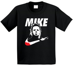 Michael Myers Mike Nike Halloween Parody Toddler Youth Kids T Shirt