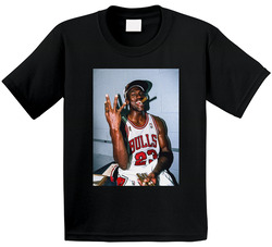 Michael Jordan Smoking Cigar Toddler Youth Kids T Shirt